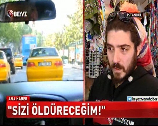 İstanbul'un göbeğinde taksici rezaleti